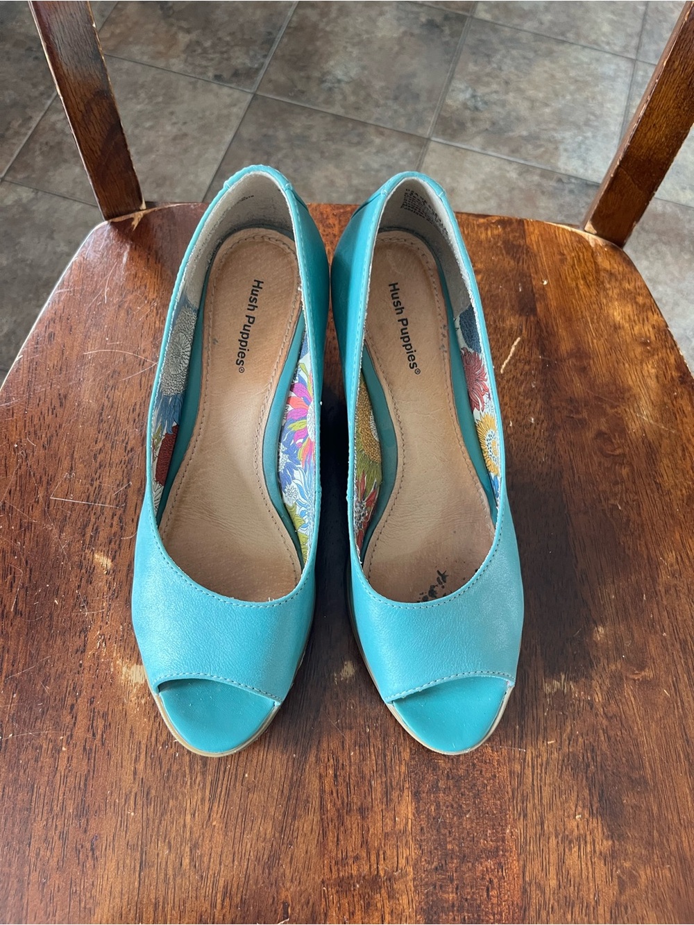 Hush Puppies Aqua Open-Toe Wedge Pumps